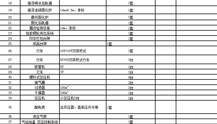 石油管道内涂层生产线