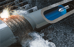 Petroleum pipeline inner coating machine